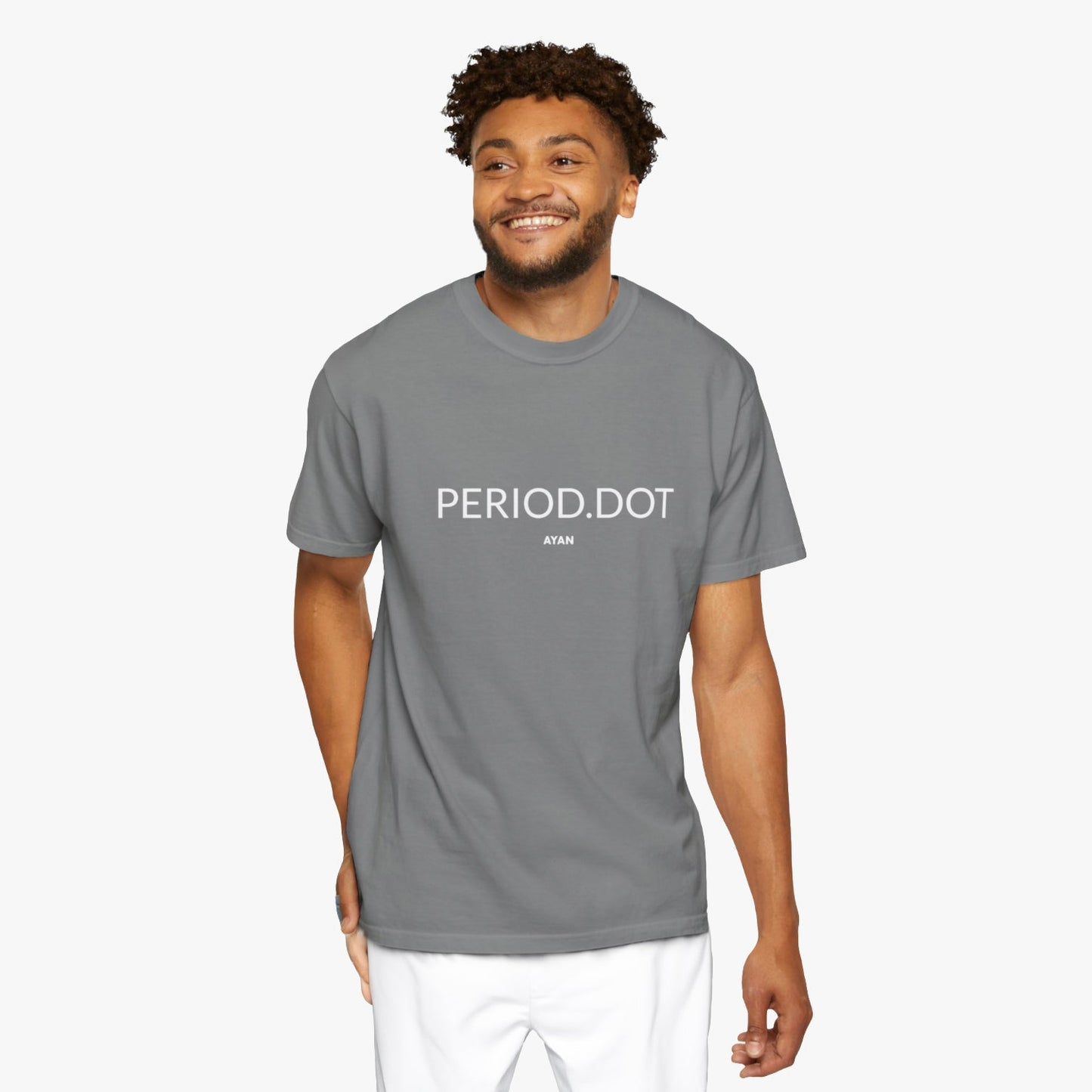 PERIOD.DOT T - SHIRT GREY - AYAN BEAUTY