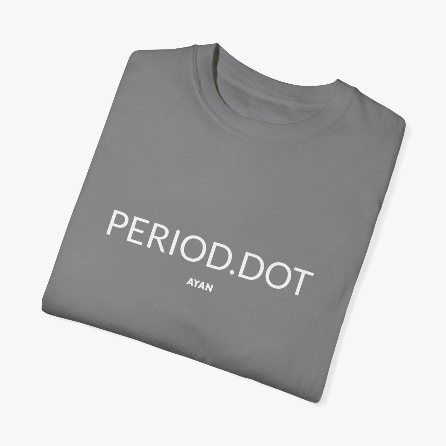 PERIOD.DOT T - SHIRT GREY - AYAN BEAUTY