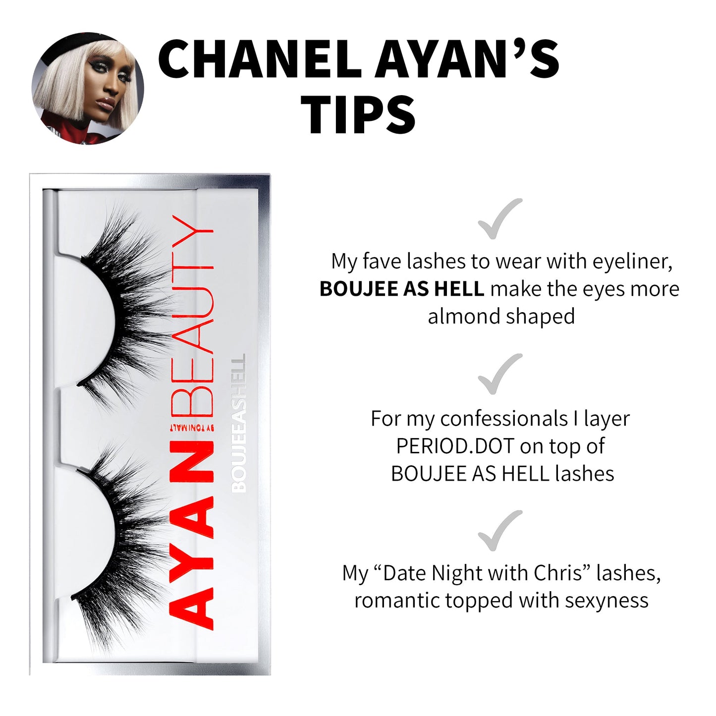 BOUJEE AS HELL FAUX MINK LASHES - AYAN BEAUTY