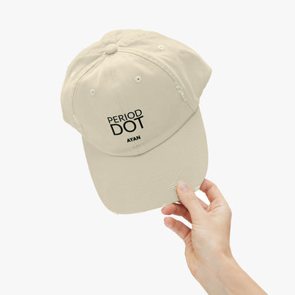 PERIOD DOT DISTRESSED CAP SAND