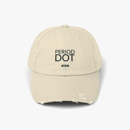 PERIOD DOT DISTRESSED CAP SAND