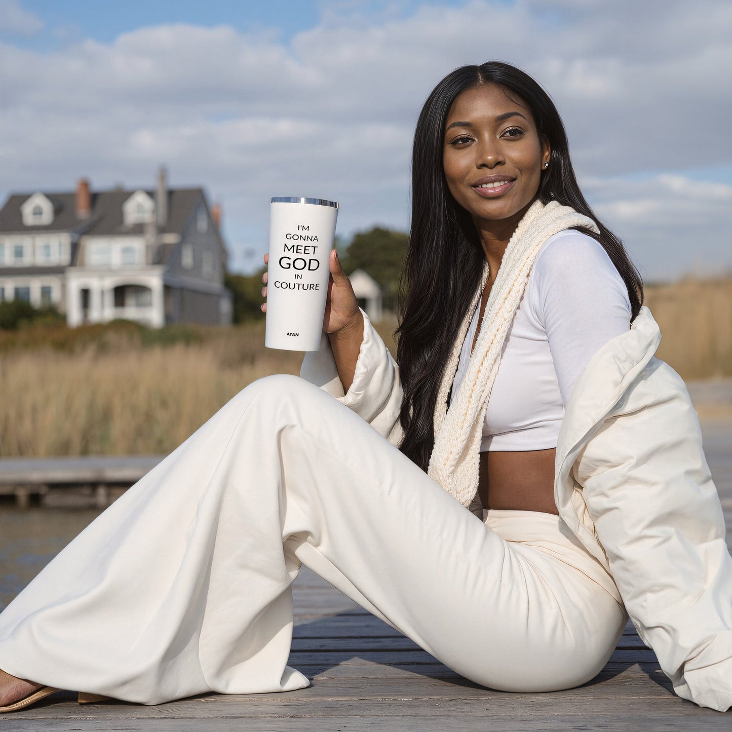 MEET GOD IN COUTURE TUMBLER - AYAN BEAUTY