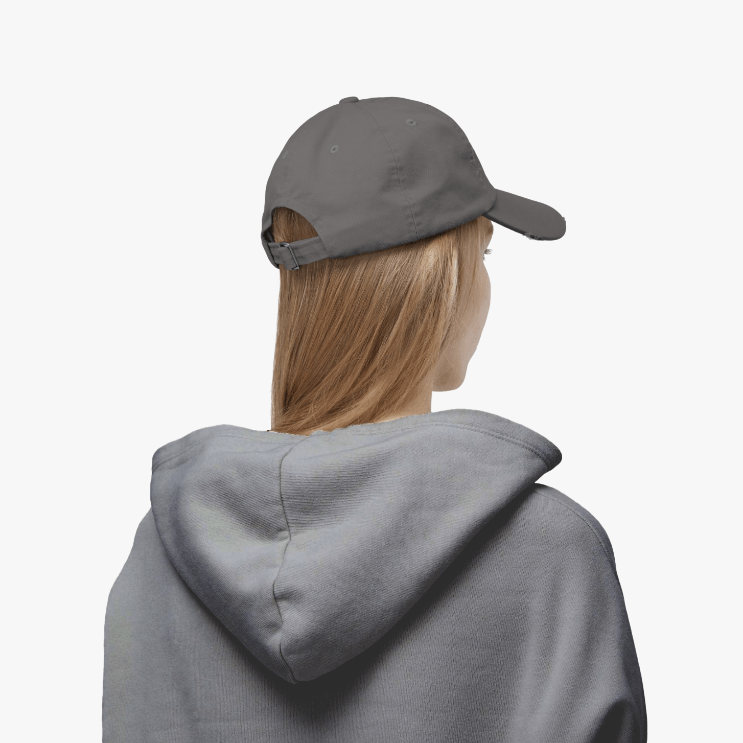 PERIOD DOT DISTRESSED CAP GREY - AYAN BEAUTY