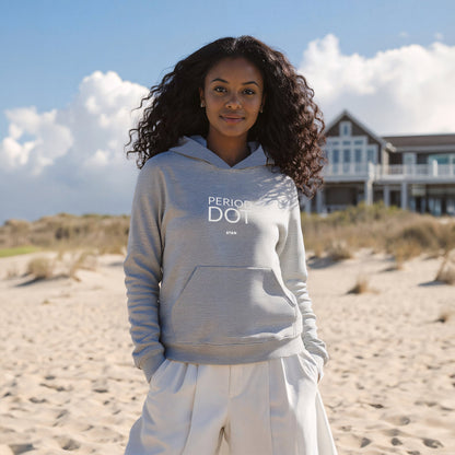 PERIOD.DOT HOODIE GREY - AYAN BEAUTY