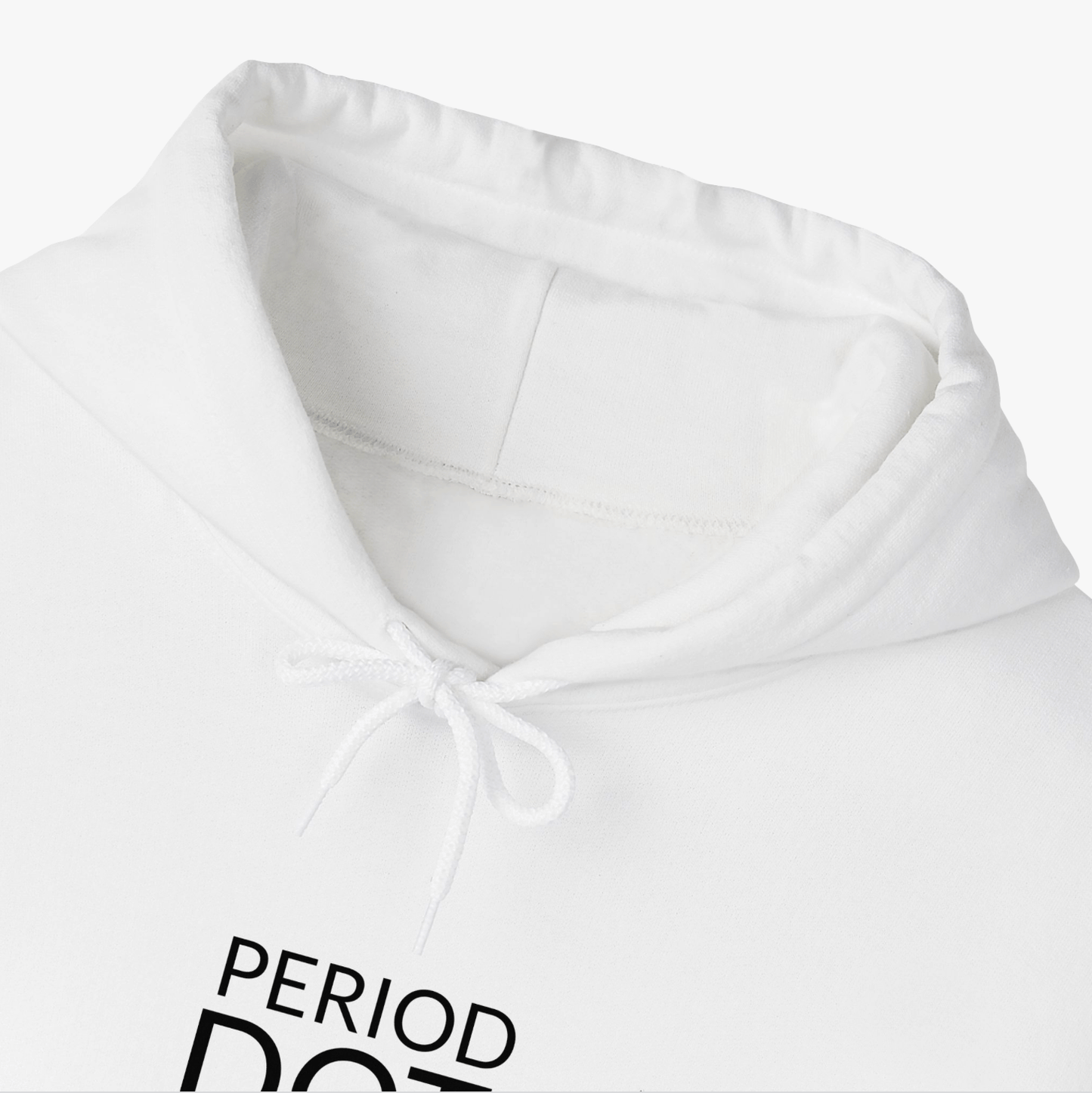 PERIOD.DOT HOODIE WHITE - AYAN BEAUTY