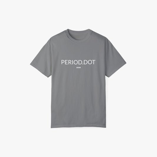 PERIOD.DOT T - SHIRT GREY - AYAN BEAUTY