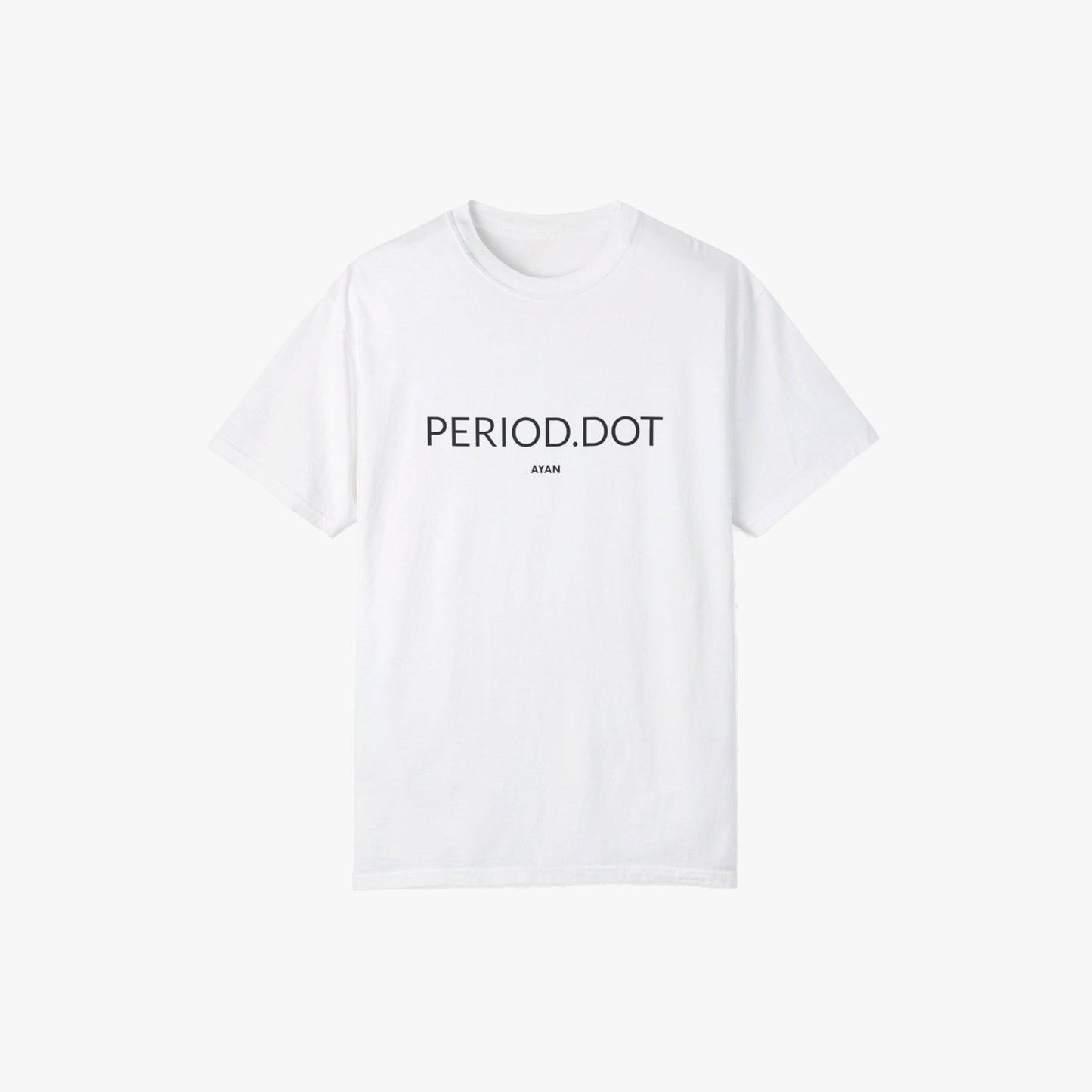 PERIOD.DOT T - SHIRT WHITE - AYAN BEAUTY