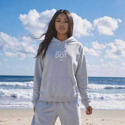 PERIOD.DOT HOODIE GREY