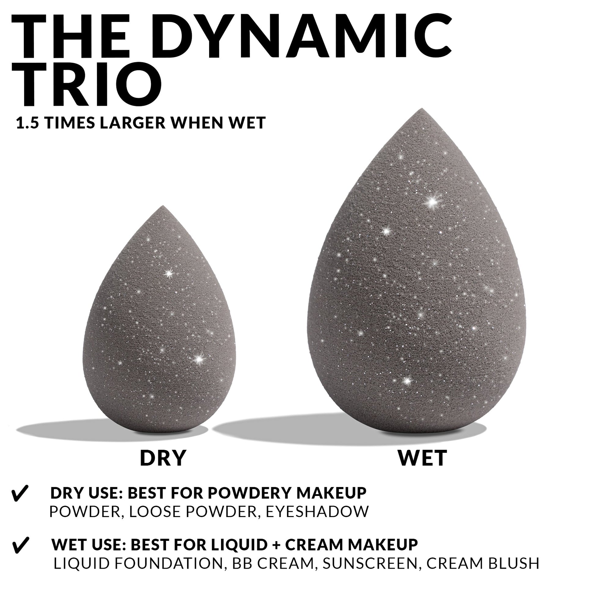 THE DYNAMIC TRIO BEAUTY SPONGES - AYAN BEAUTY