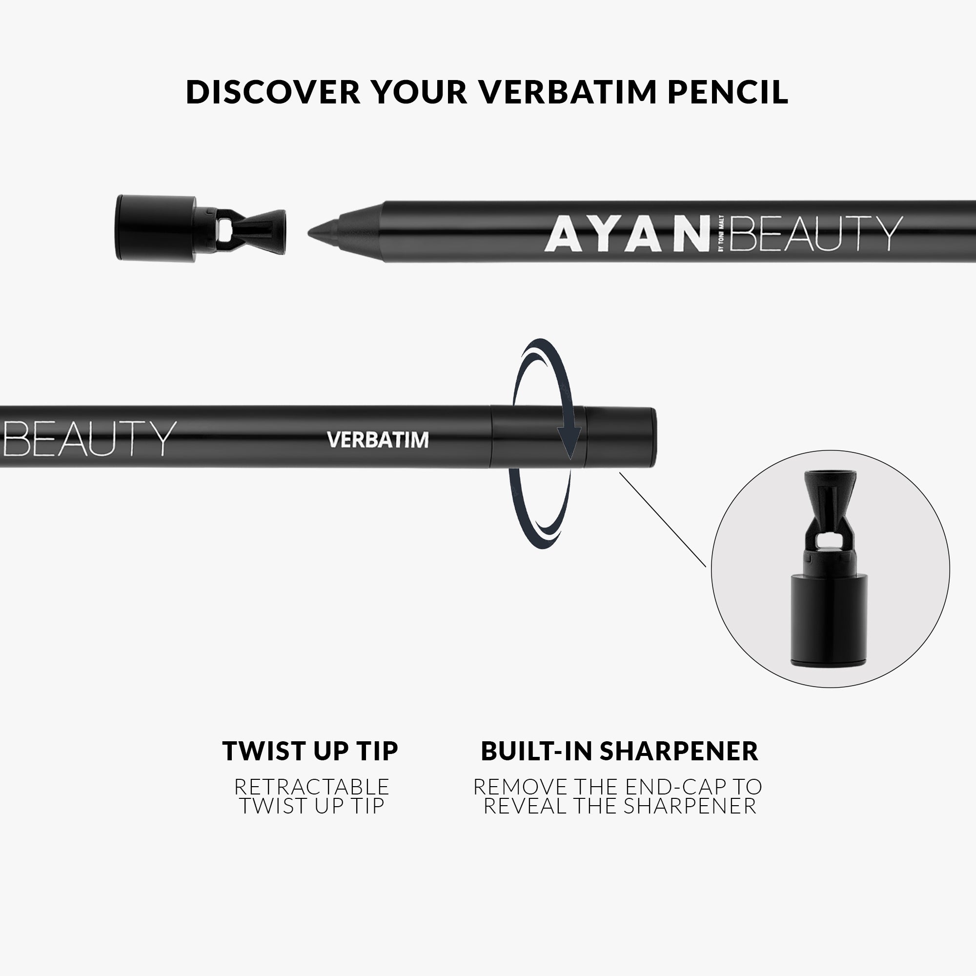 VERBATIM LONGWEAR EYELINER PENCIL - AYAN BEAUTY