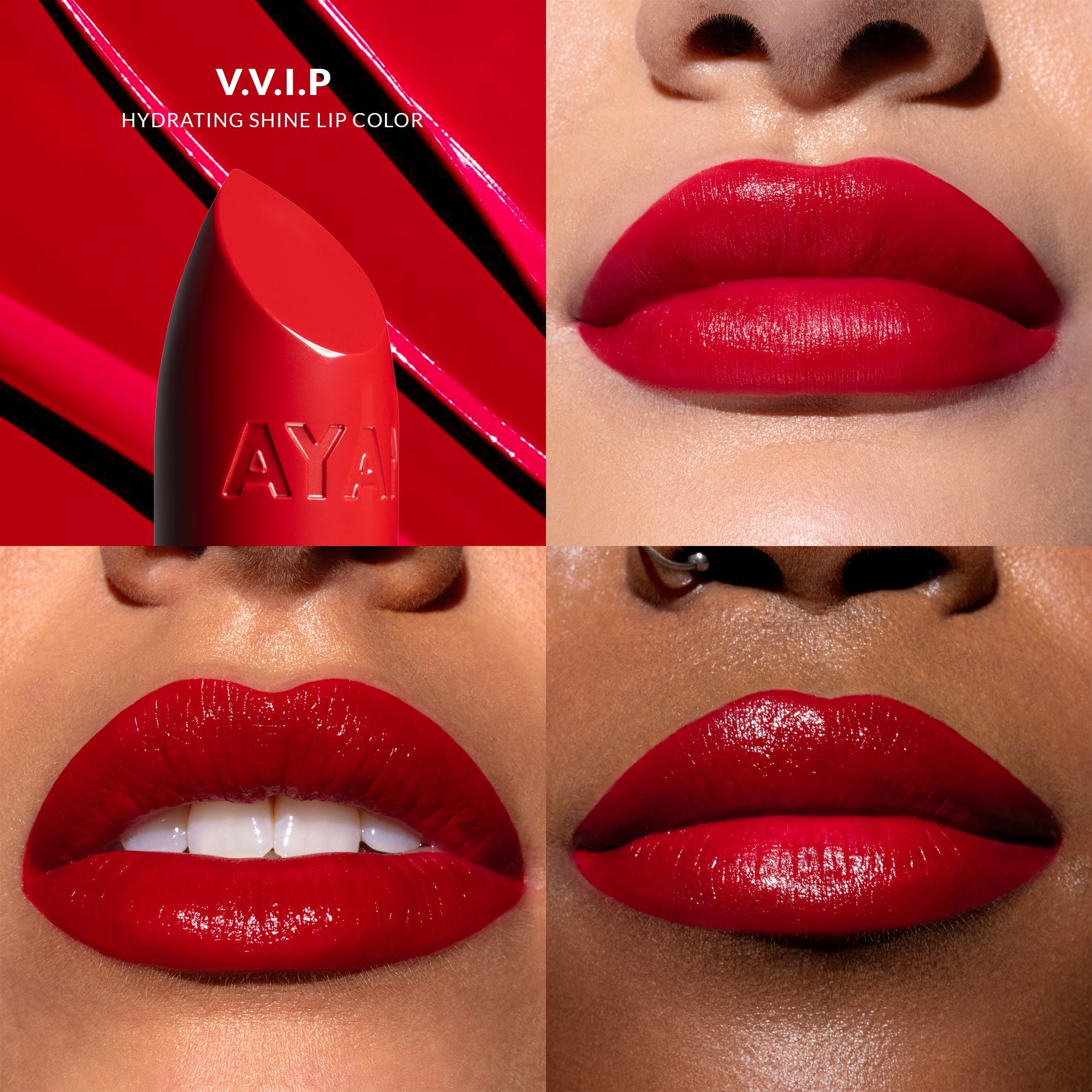 V.V.I.P. HYDRATING SHINE LIP COLOR - AYAN BEAUTY