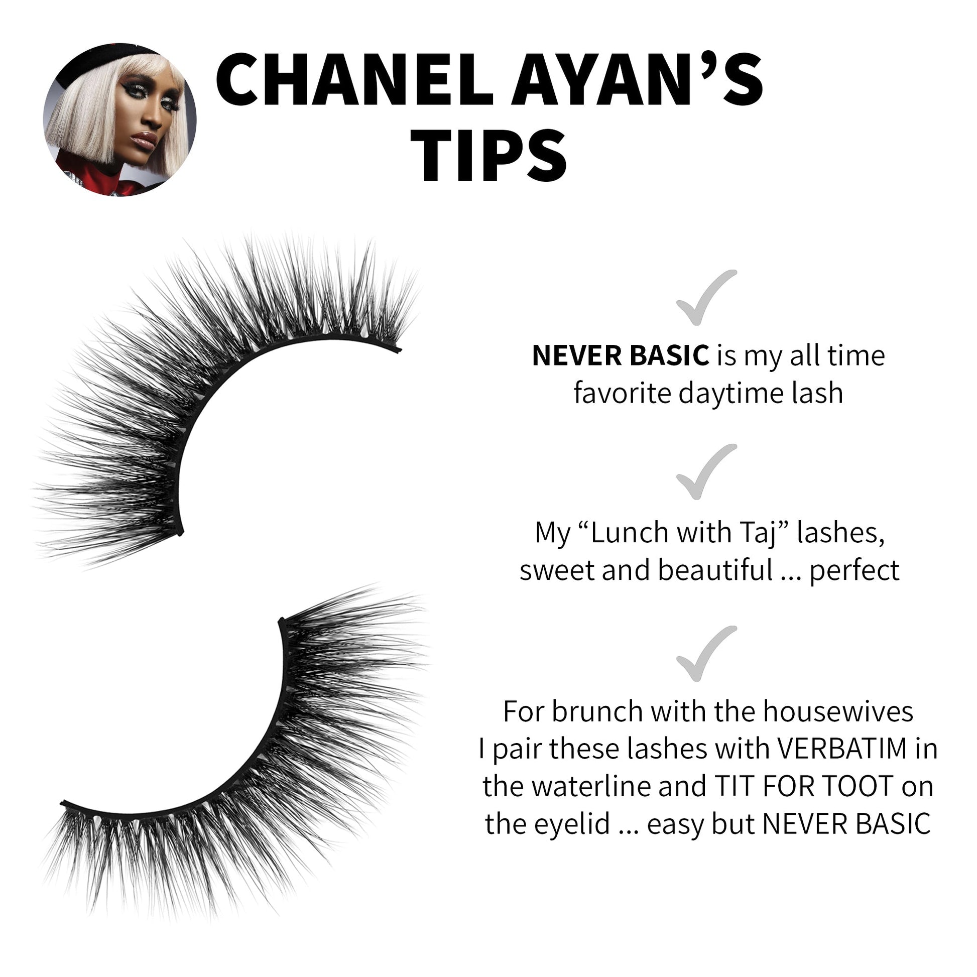 NEVER BASIC FAUX MINK LASHES - AYAN BEAUTY